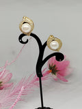 Aretes en baño de oro 24k - Daniela