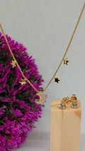 Set laminado en oro 18k - Luna Estrellada