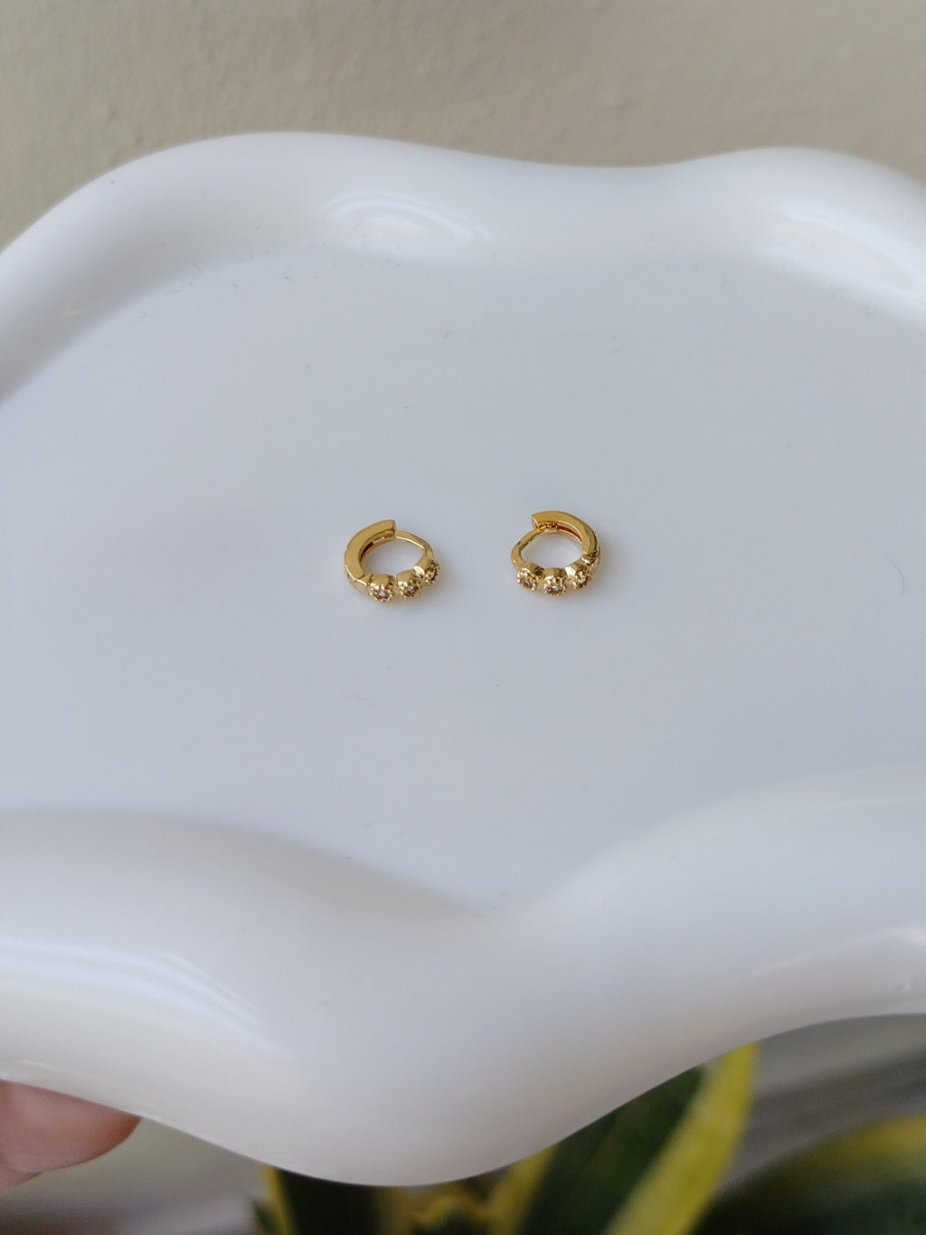 Mini argollas Circonias