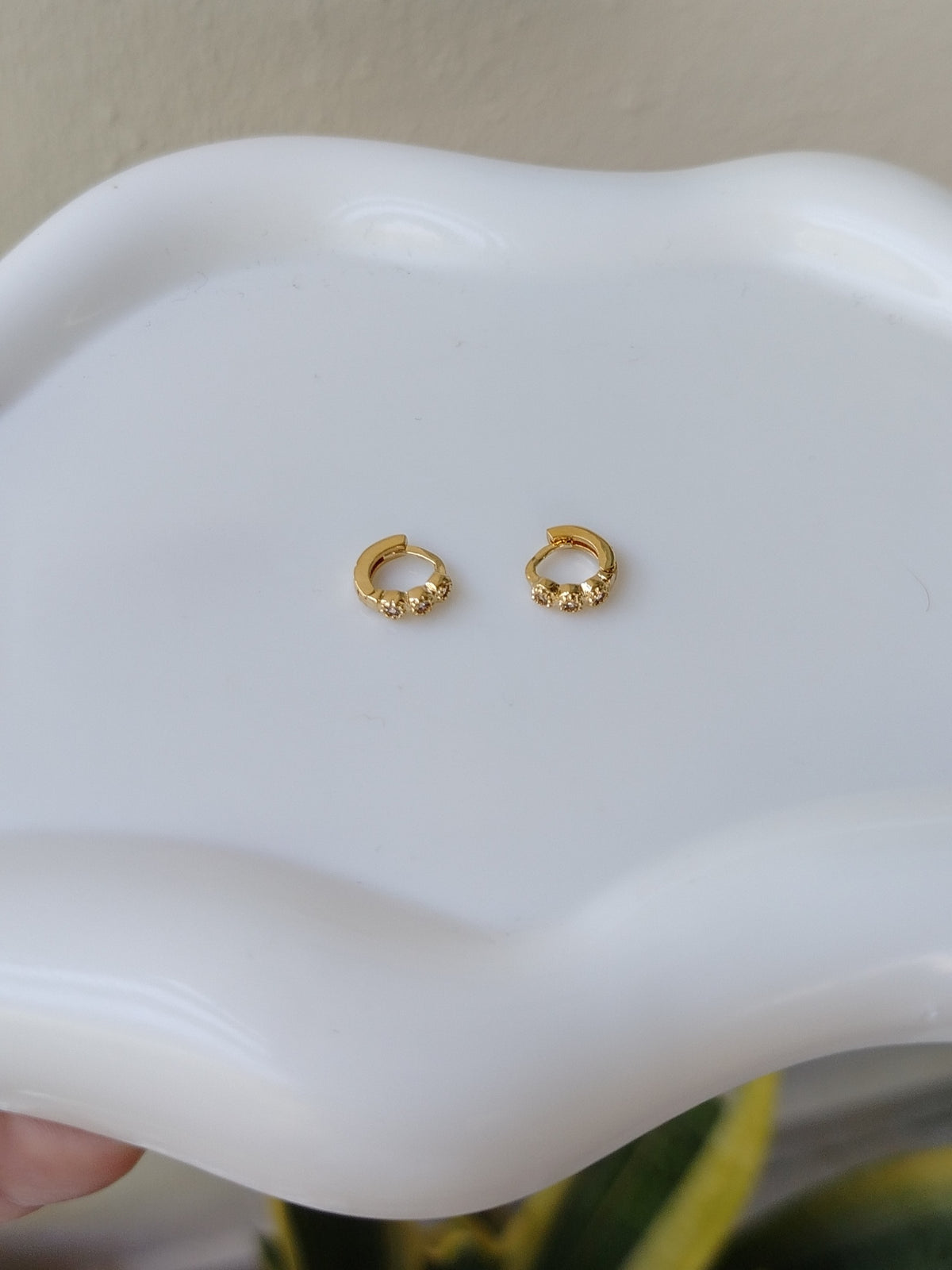 Mini argollas Circonias