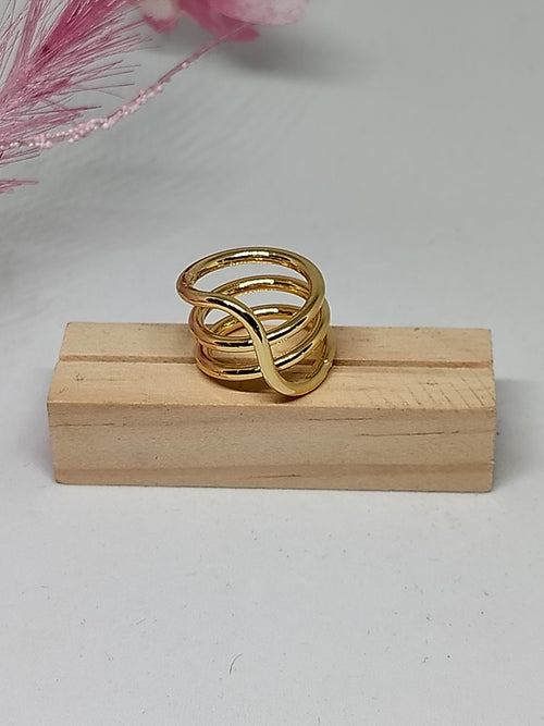 Anillo en baño de oro 24k - Romie