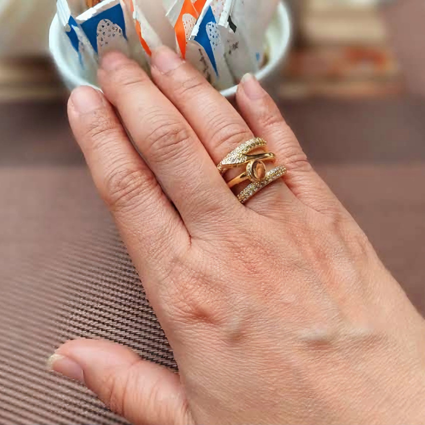 Anillo Elvira Dorado