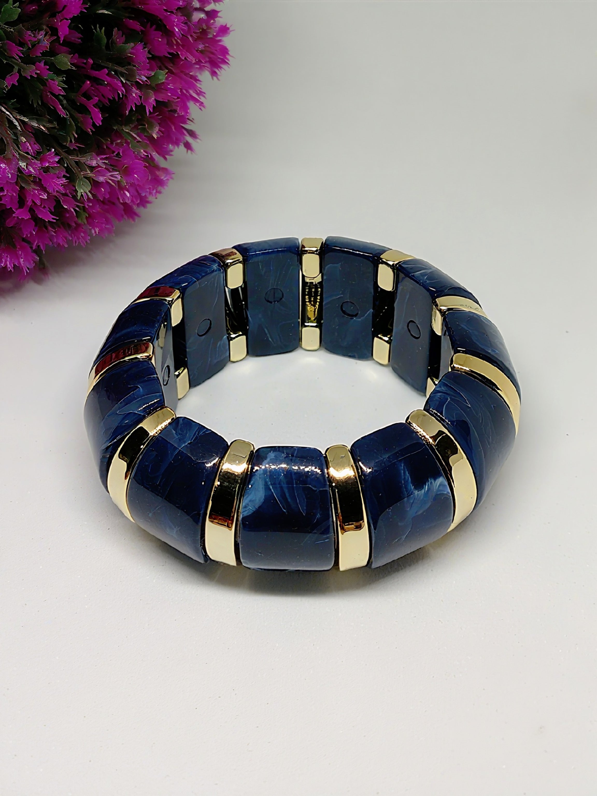 Pulsera Acrílica Bicolor