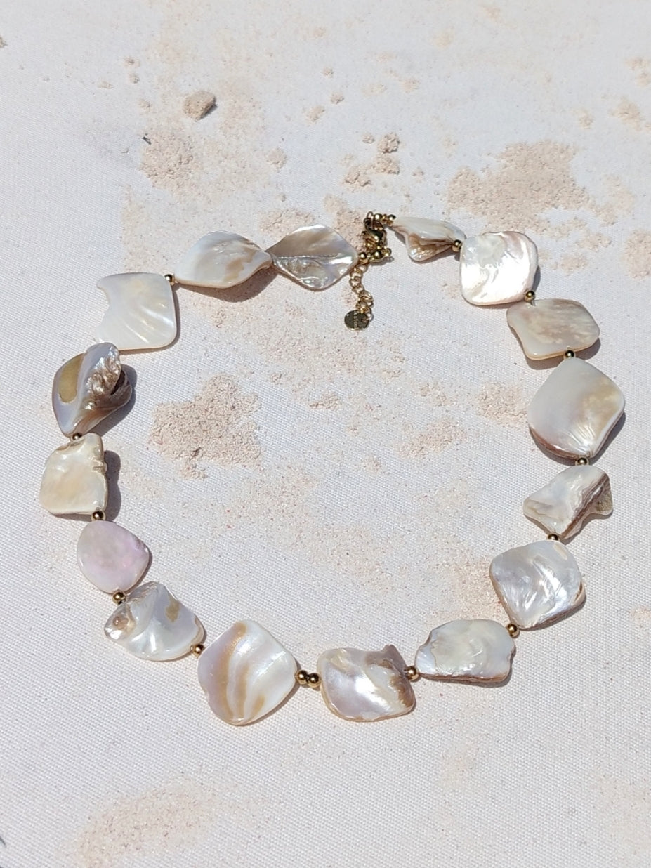 Collar tipo choker - Nacar