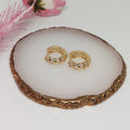 Argollas en baño de oro 24k - Dione