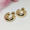 Argollas en baño de oro 24k - Vega