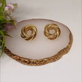 Aretes en baño de oro 24K - Lucero