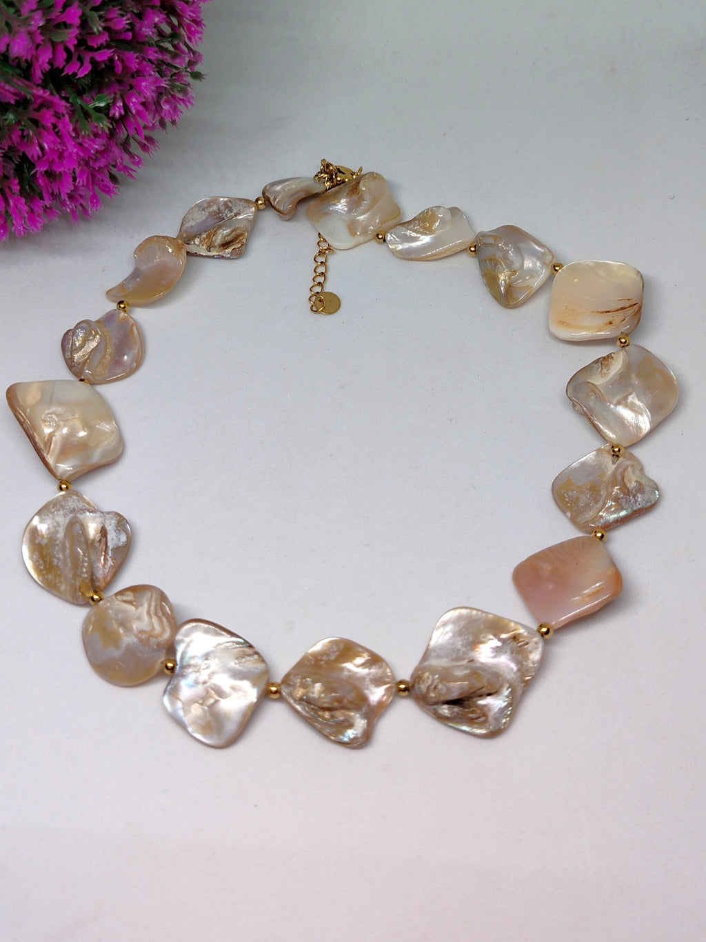 Collar tipo choker - Nacar