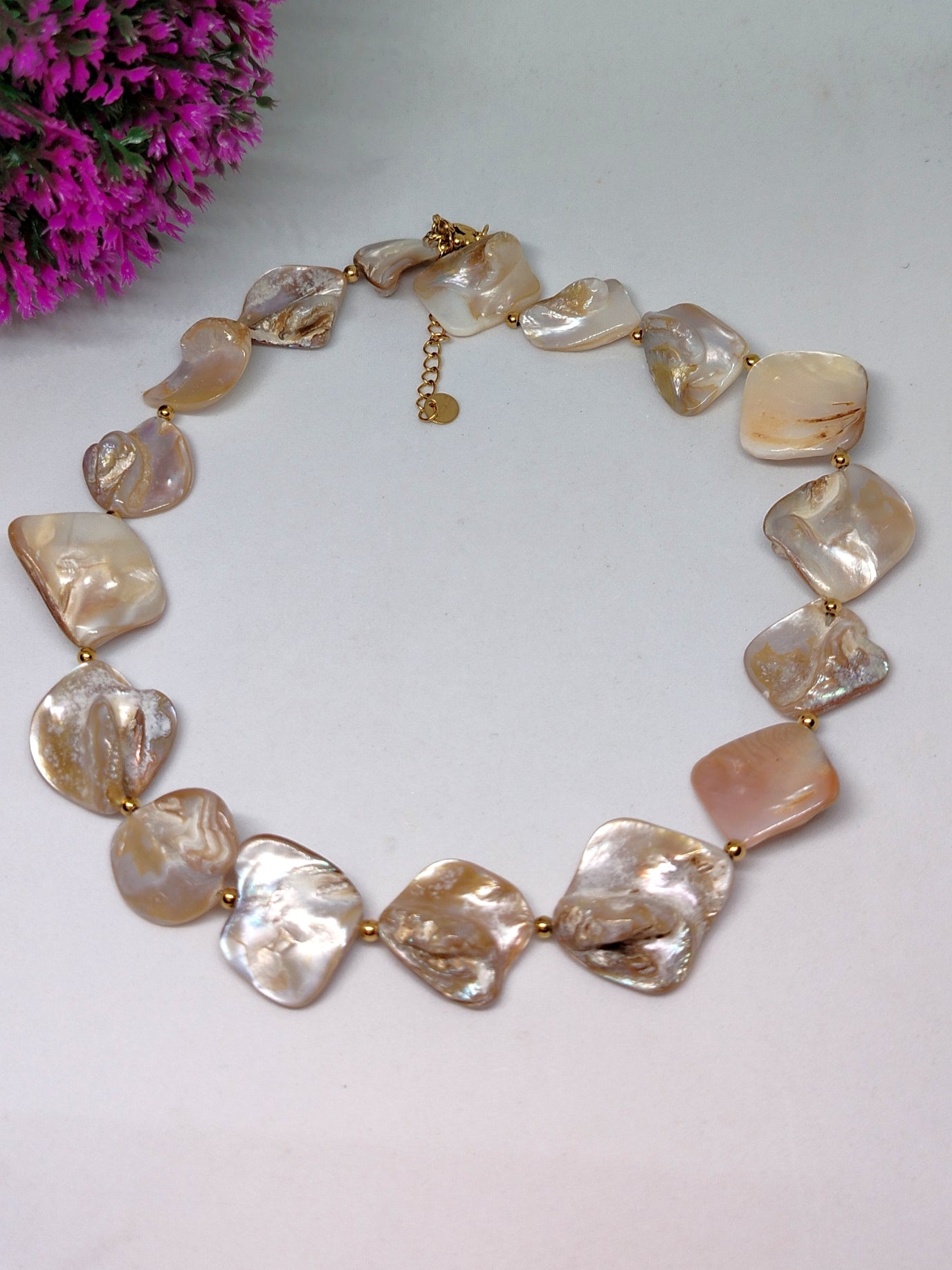 Collar tipo choker - Nacar