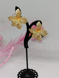 Aretes en baño de oro 24k - Malvina