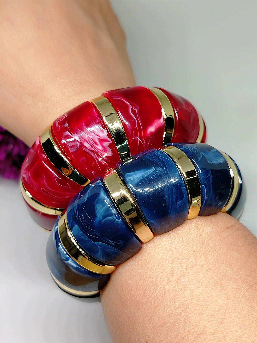 Pulsera Acrílica Bicolor