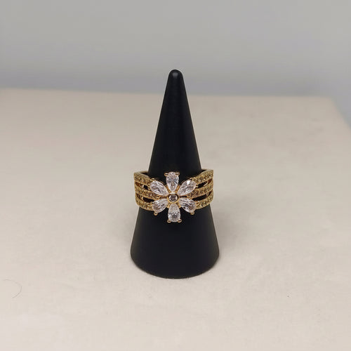 Anillo con baño de oro 24k - Amalia