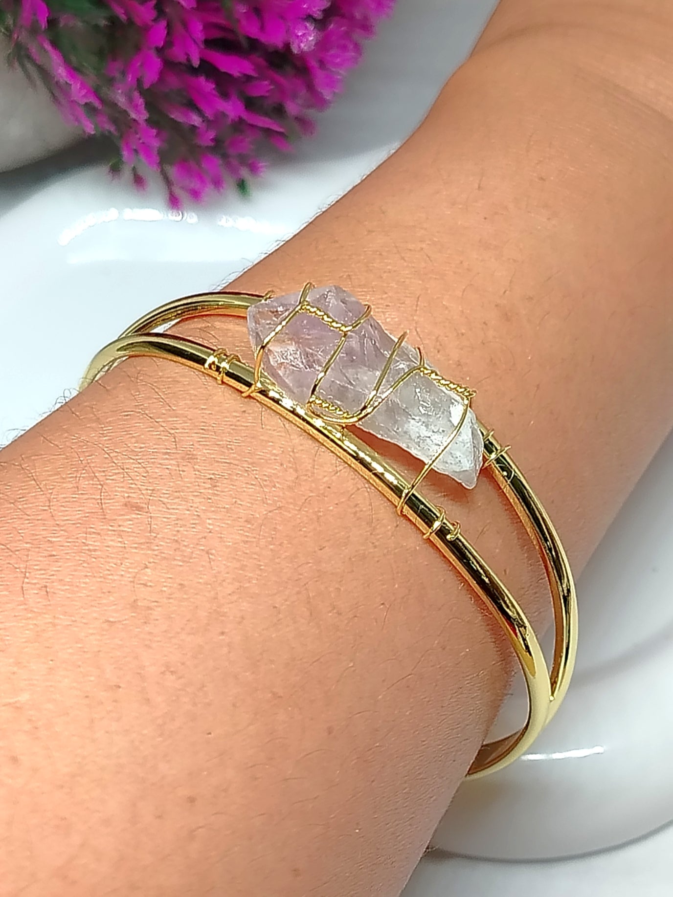 Brazalete en baño de oro 24k - Amos