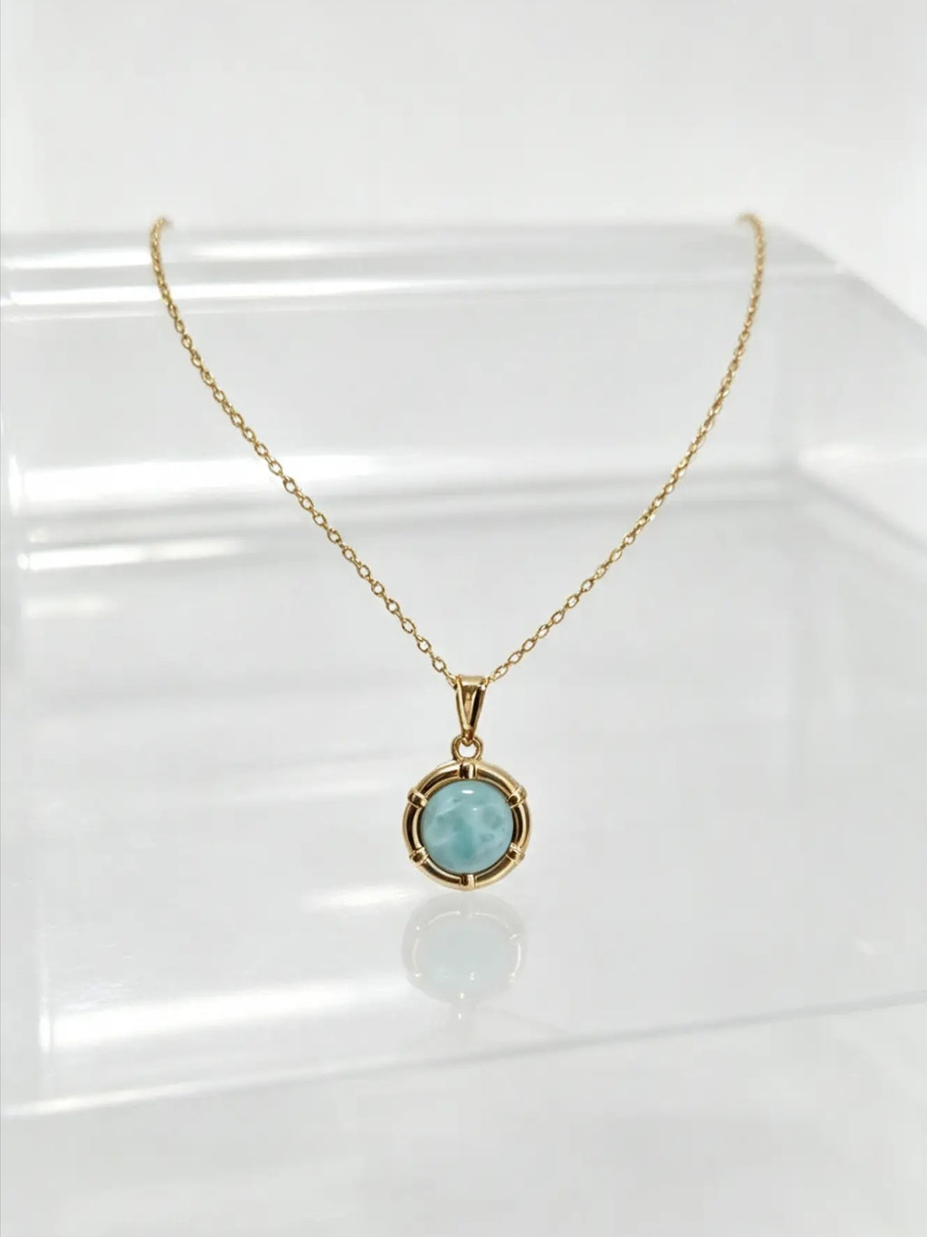 Cadena laminada en oro 18k - Larimar Redondo