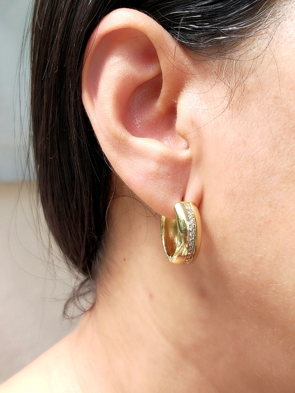 Aretes tipo argollas - Olivia