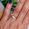 Anillo con baño de oro 24k - Cobra