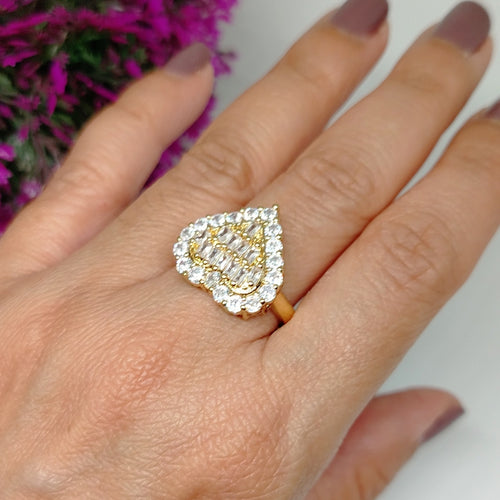 Anillo en baño de oro 24k - Condesa