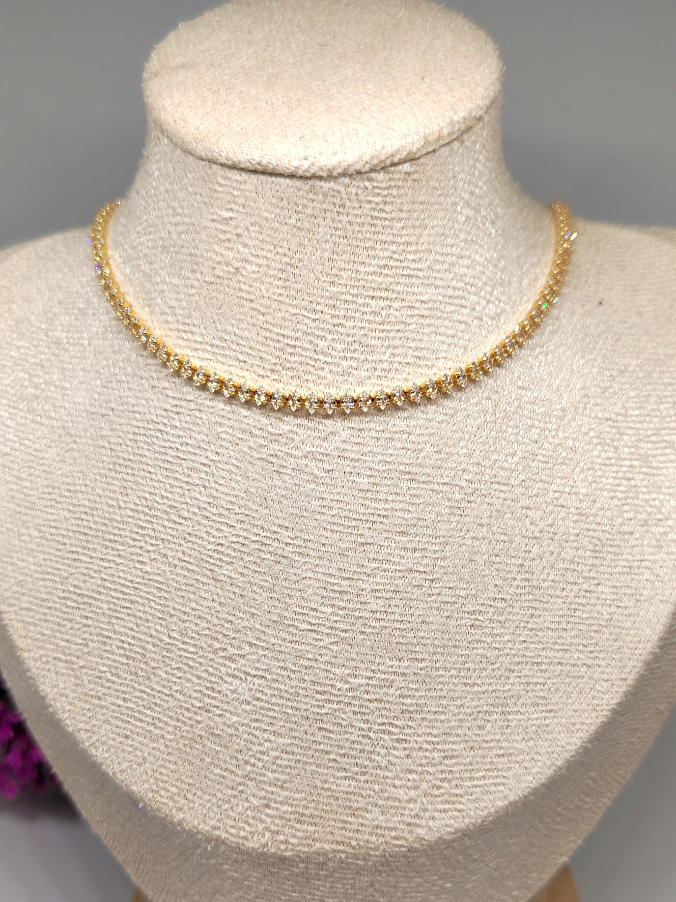 Collar tipo choker - Mini Zircon