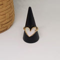 Anillo con baño de oro 24k - Elena