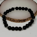 Pulsera elástica para caballeros - Onyx Matte
