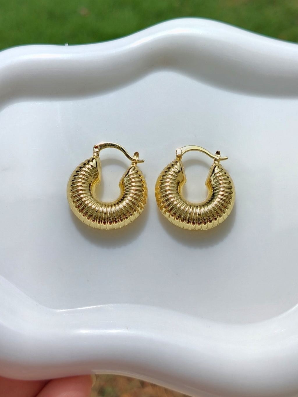 Aretes tipo argollas - Milena