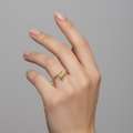 Anillo con baño de oro 24k - Amelia