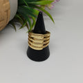 Anillo con baño de oro 24k - Cleo